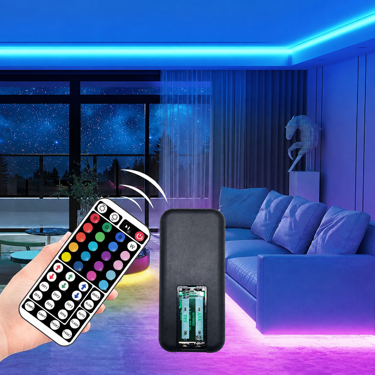 USB RGB LED Strip Christmas Lights With App Control