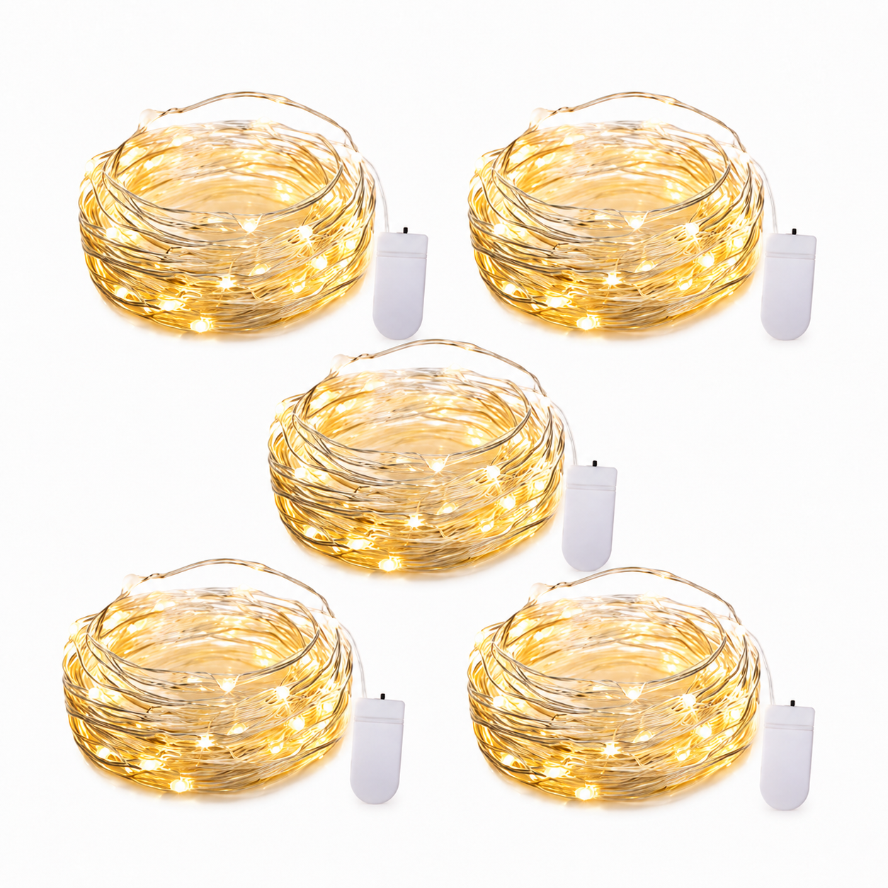 Battery Operated LED Mini Star Fairy Christmas Lights  