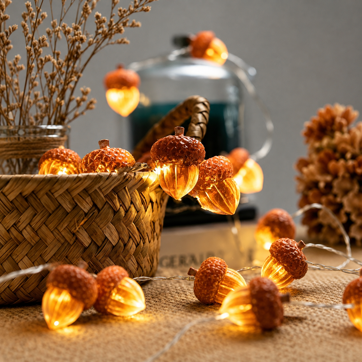 Artificial String Lights For Halloween And Christmas Decor