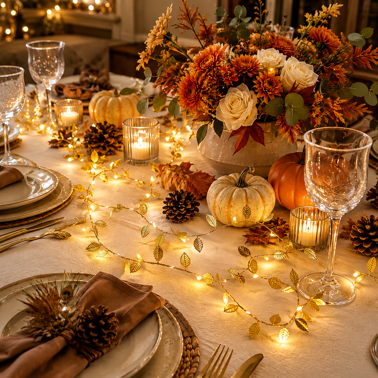 Artificial String Lights For Halloween And Christmas Decor