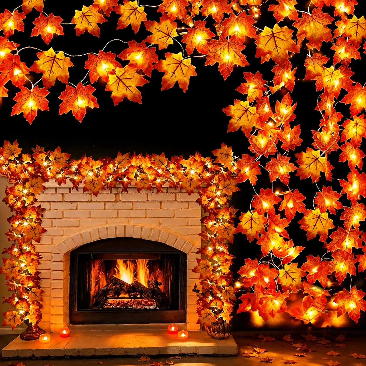 Artificial String Lights For Halloween And Christmas Decor