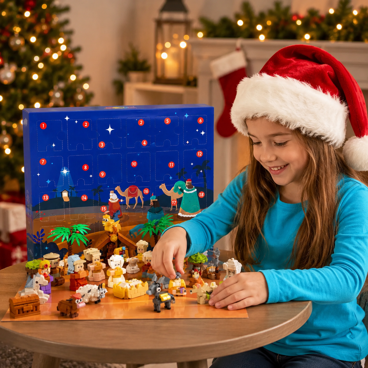 2026 Christmas Advent Calendar Building Blocks For Kids