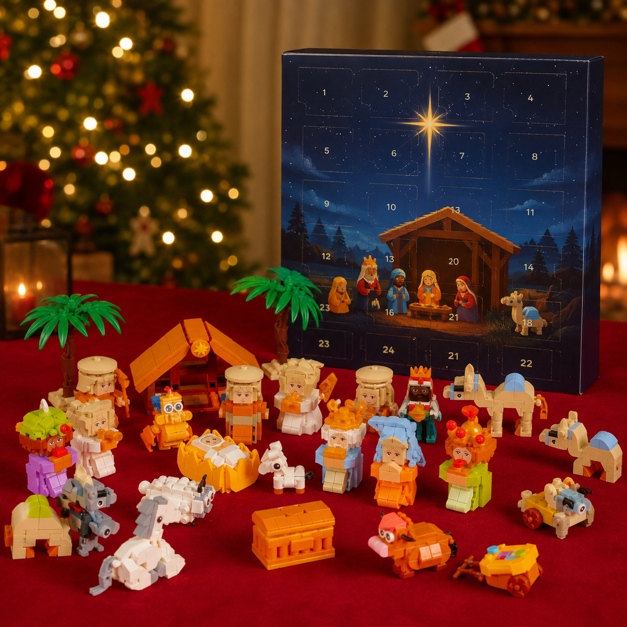 2026 Christmas Advent Calendar Building Blocks For Kids