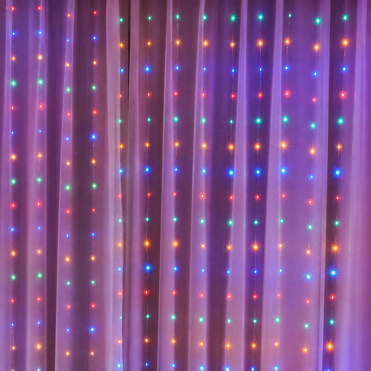 LED Window Curtain String Christmas Lights With Remote Control  