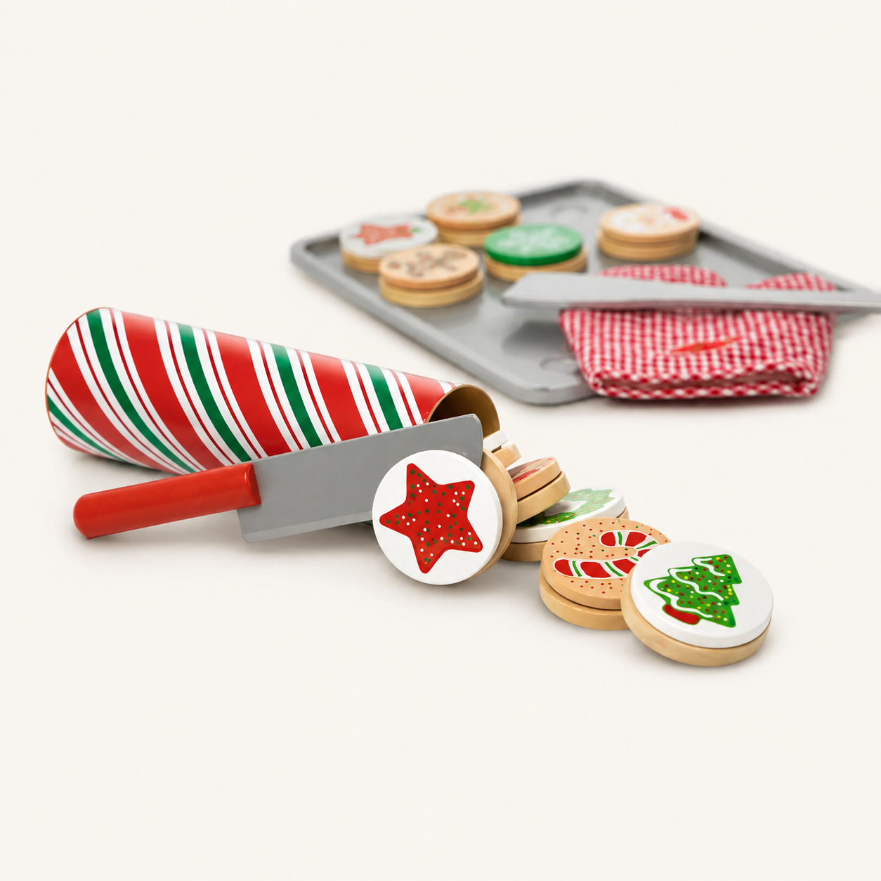 Slice And Bake Christmas Cookie Play Set For Kids