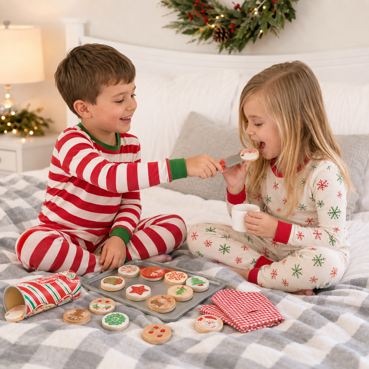 Slice And Bake Christmas Cookie Play Set For Kids