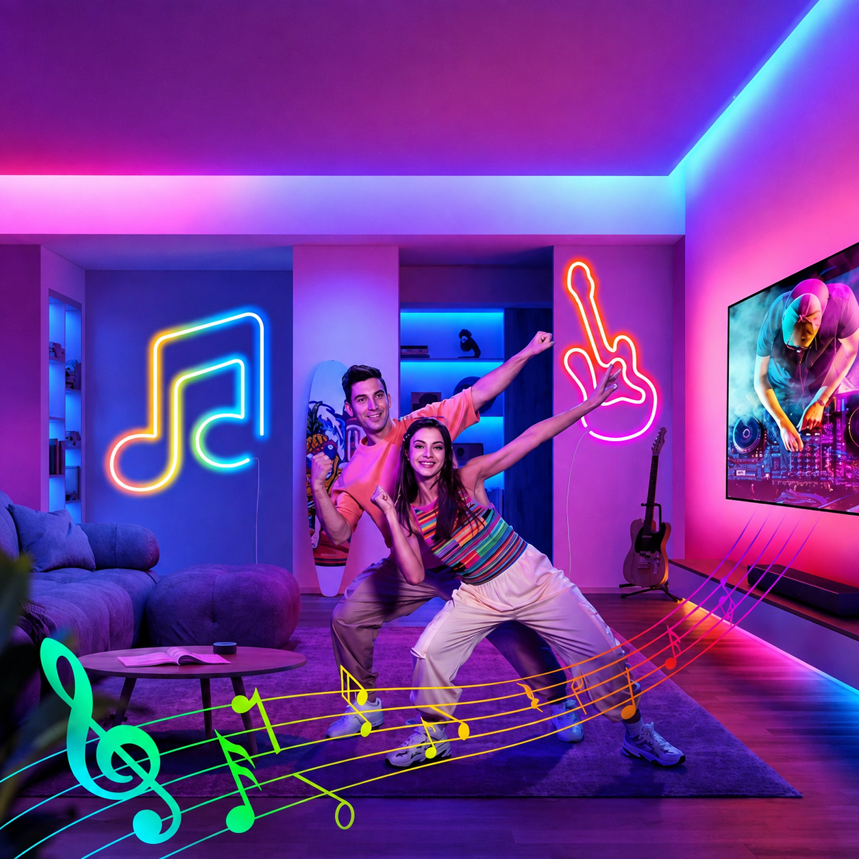 RGB LED Christmas Strips Light With Remote Control  