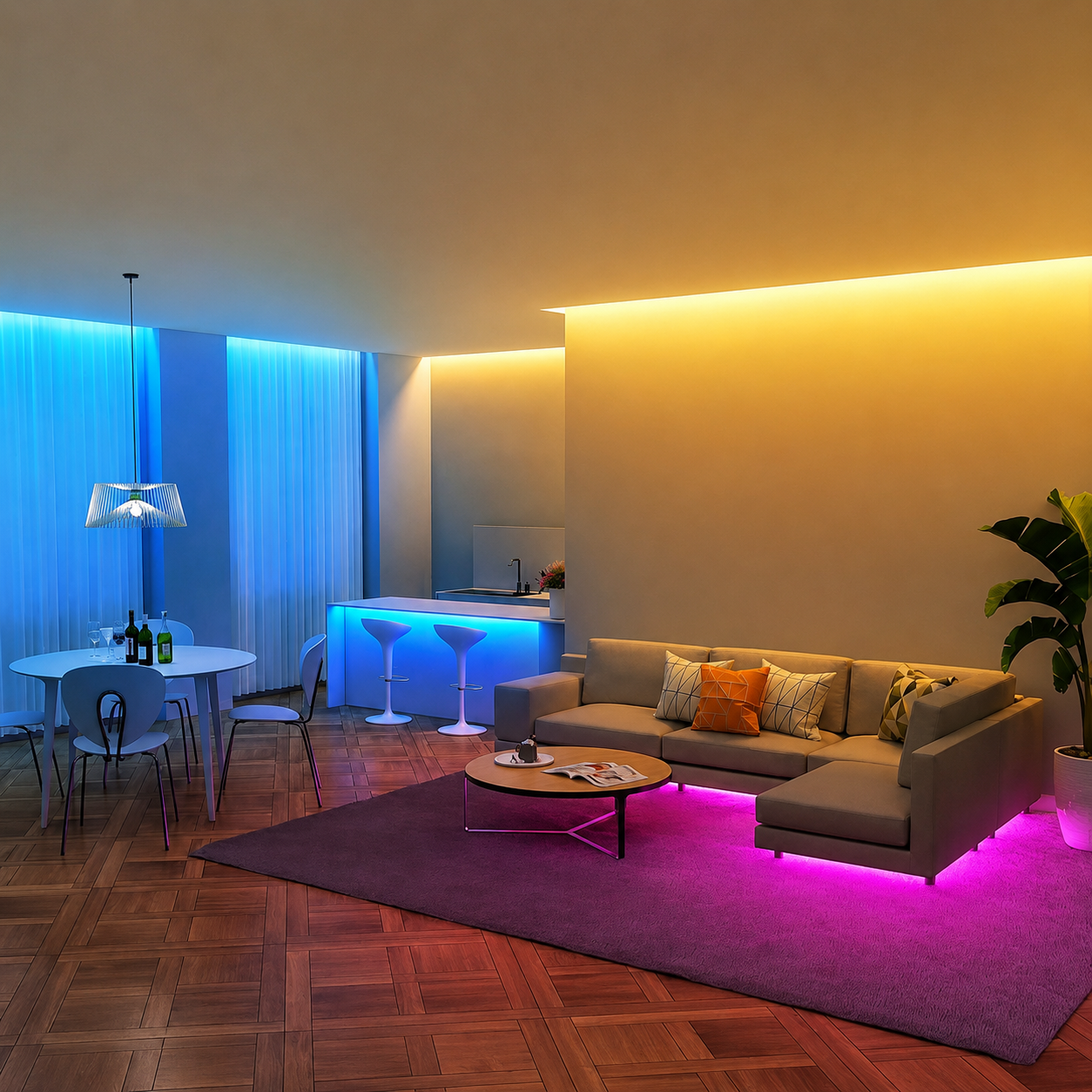 Music Sync LED Strip Christmas Lights For Bedroom   