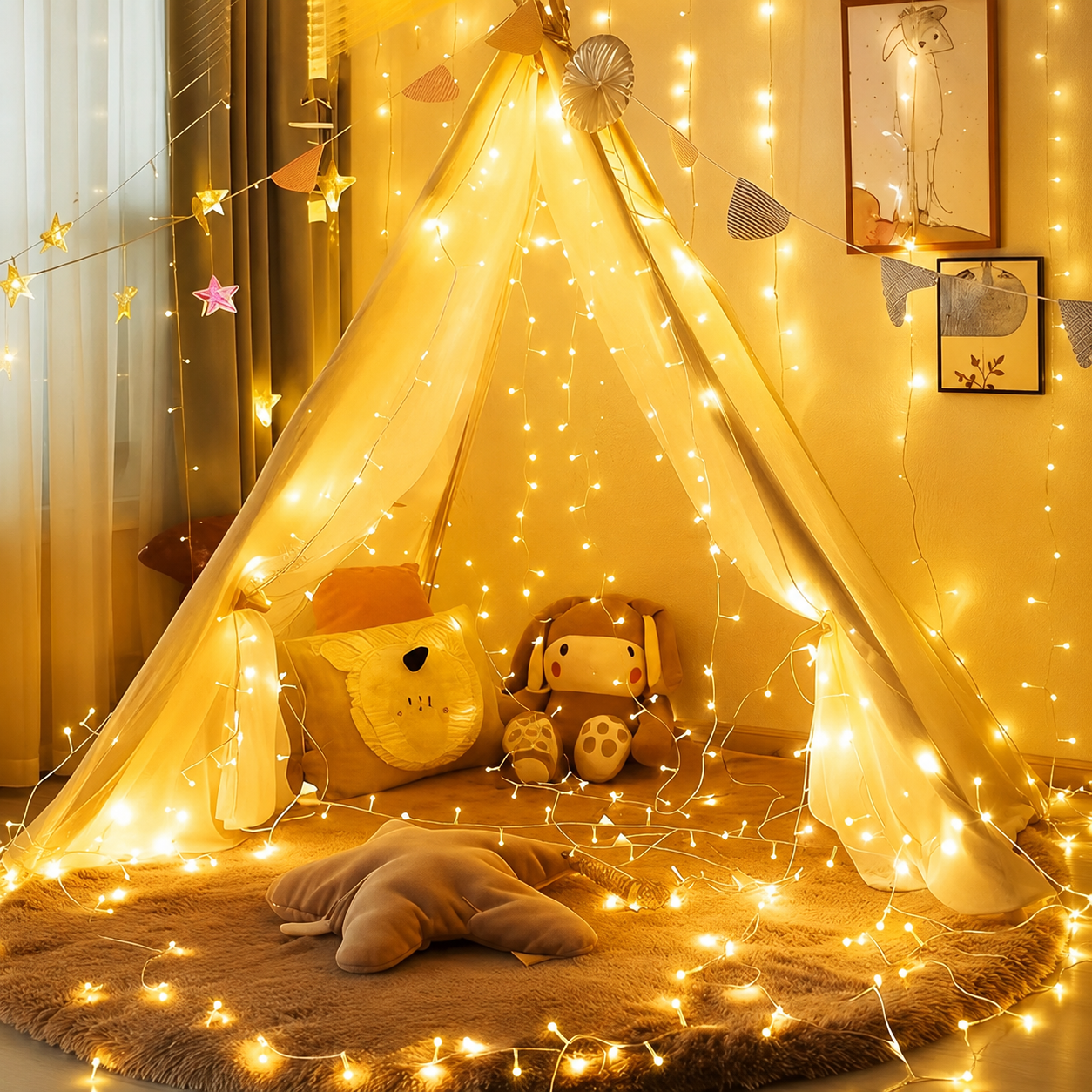 Indoor LED Fairy Christmas String Lights For Holiday Camping  