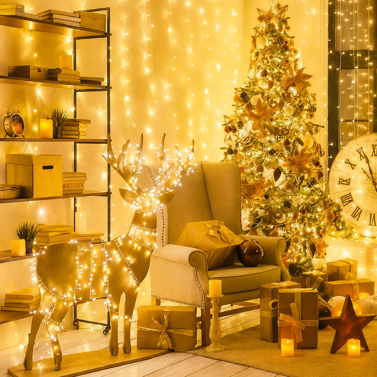 Indoor LED Fairy Christmas String Lights For Holiday Camping  