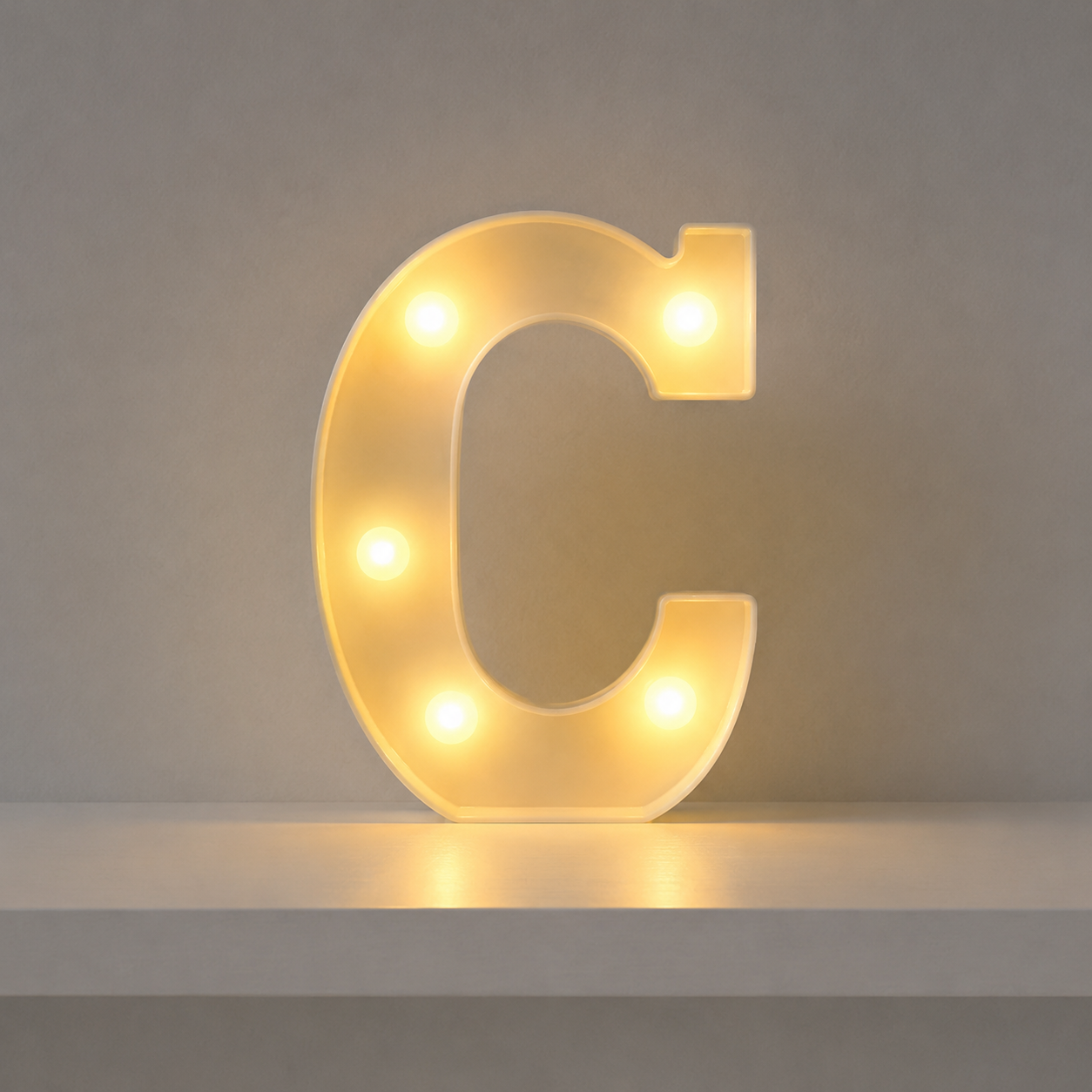 Alphabet Night Decor Light For Christmas   