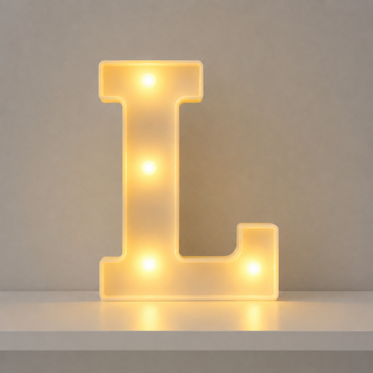 Alphabet Night Decor Light For Christmas   