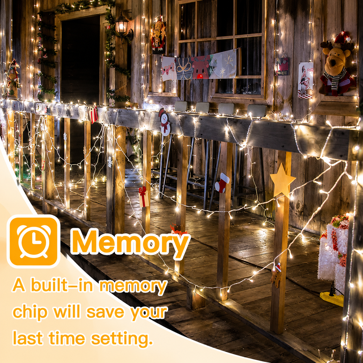 200 LED Christmas Outdoor And Indoor String Lights With 8 Modes