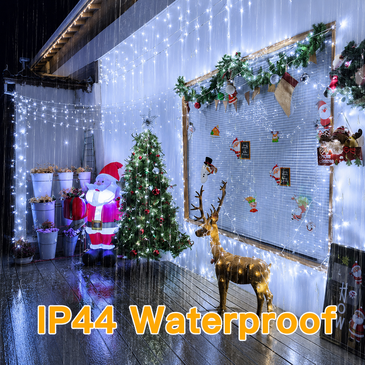 200 LED Christmas Outdoor And Indoor String Lights With 8 Modes