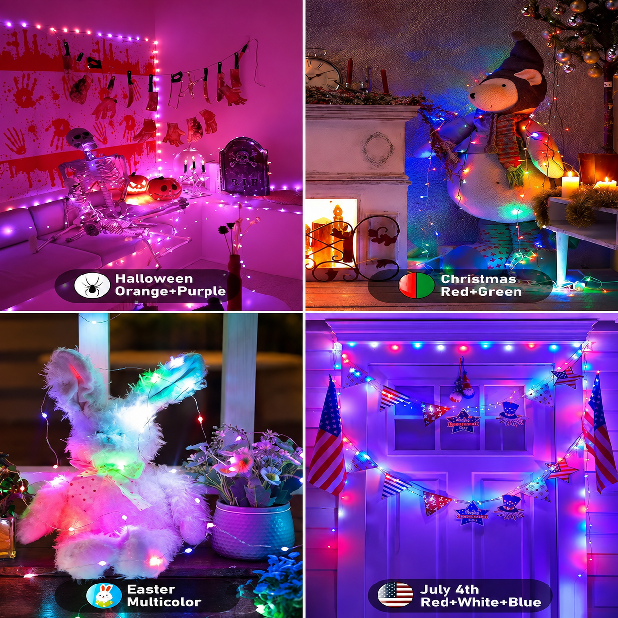 Christmas Fairy Lights With Remote Controlled And Music Sync