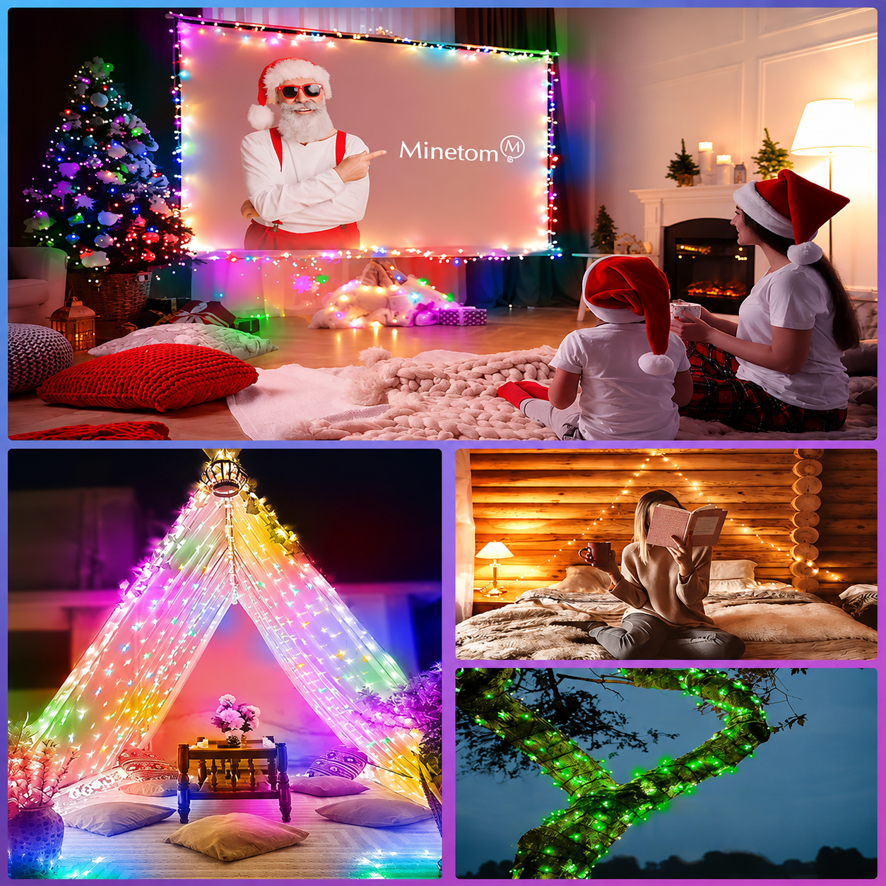Christmas Fairy Lights With Remote Controlled And Music Sync