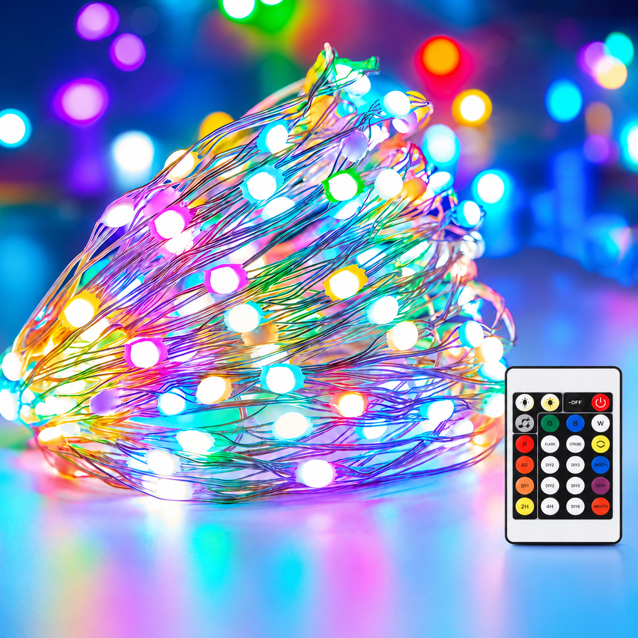 Christmas Fairy Lights With Remote Controlled And Music Sync