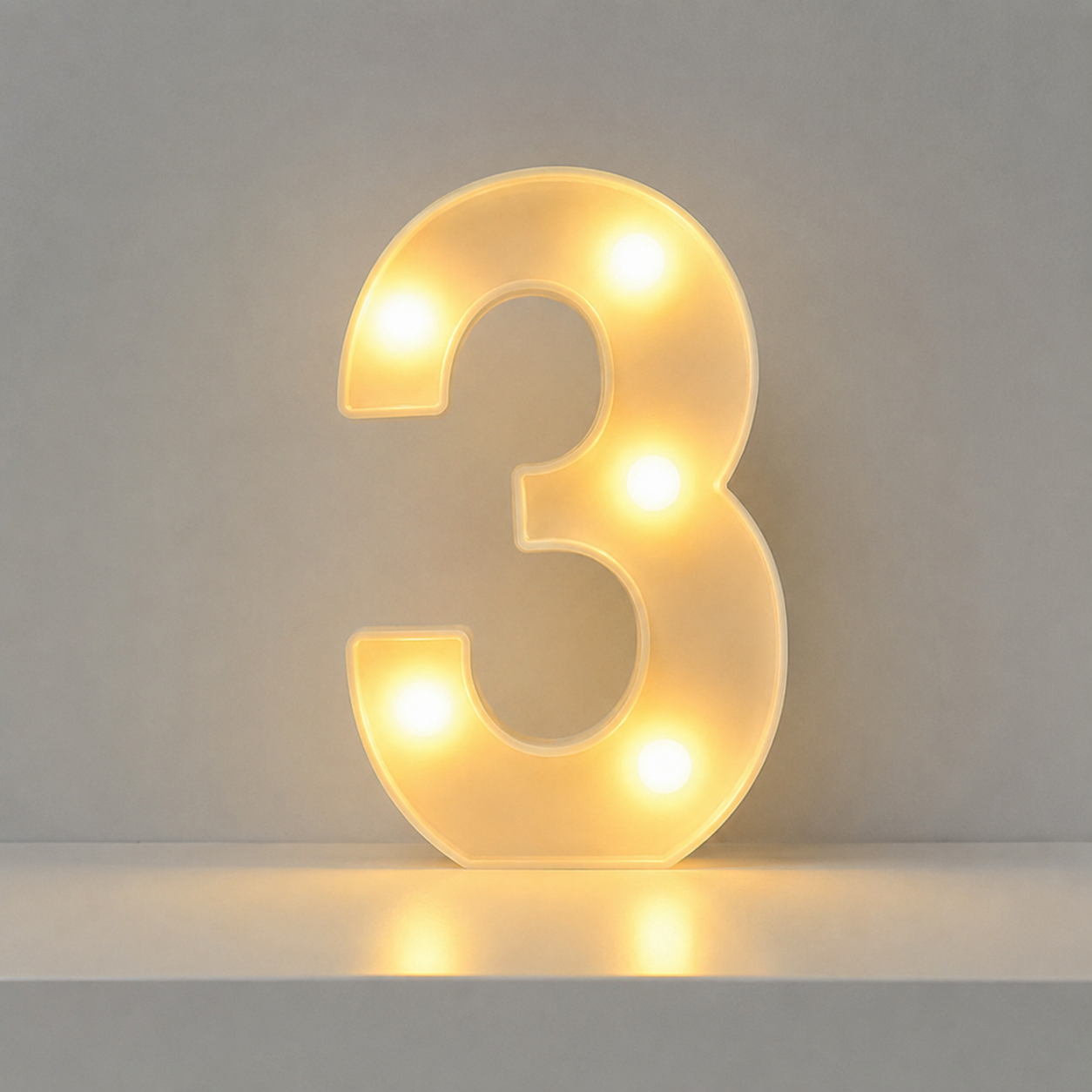 Alphabet Night Decor Light For Christmas   
