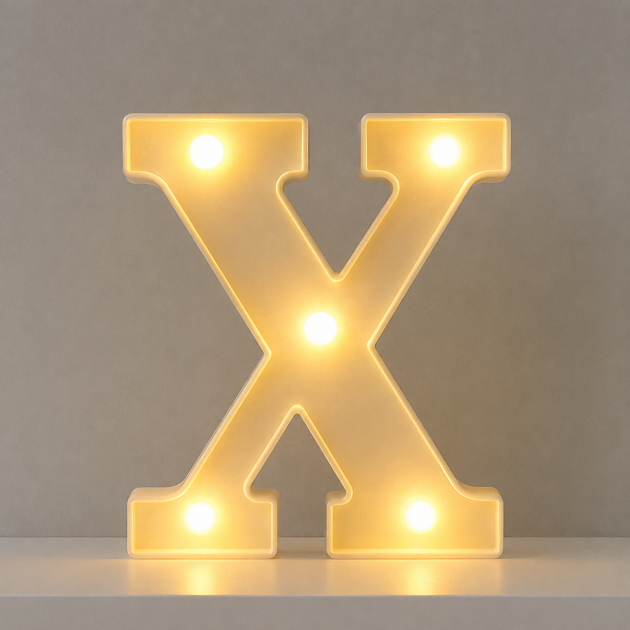 Alphabet Night Decor Light For Christmas   