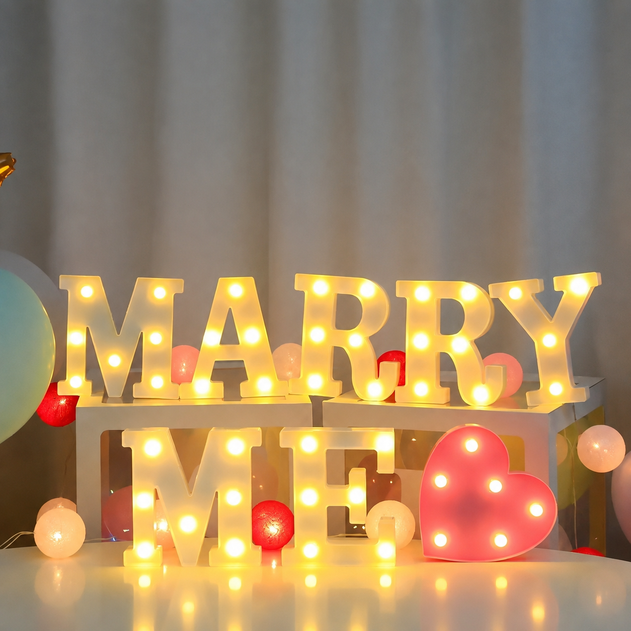 Alphabet Night Decor Light For Christmas   