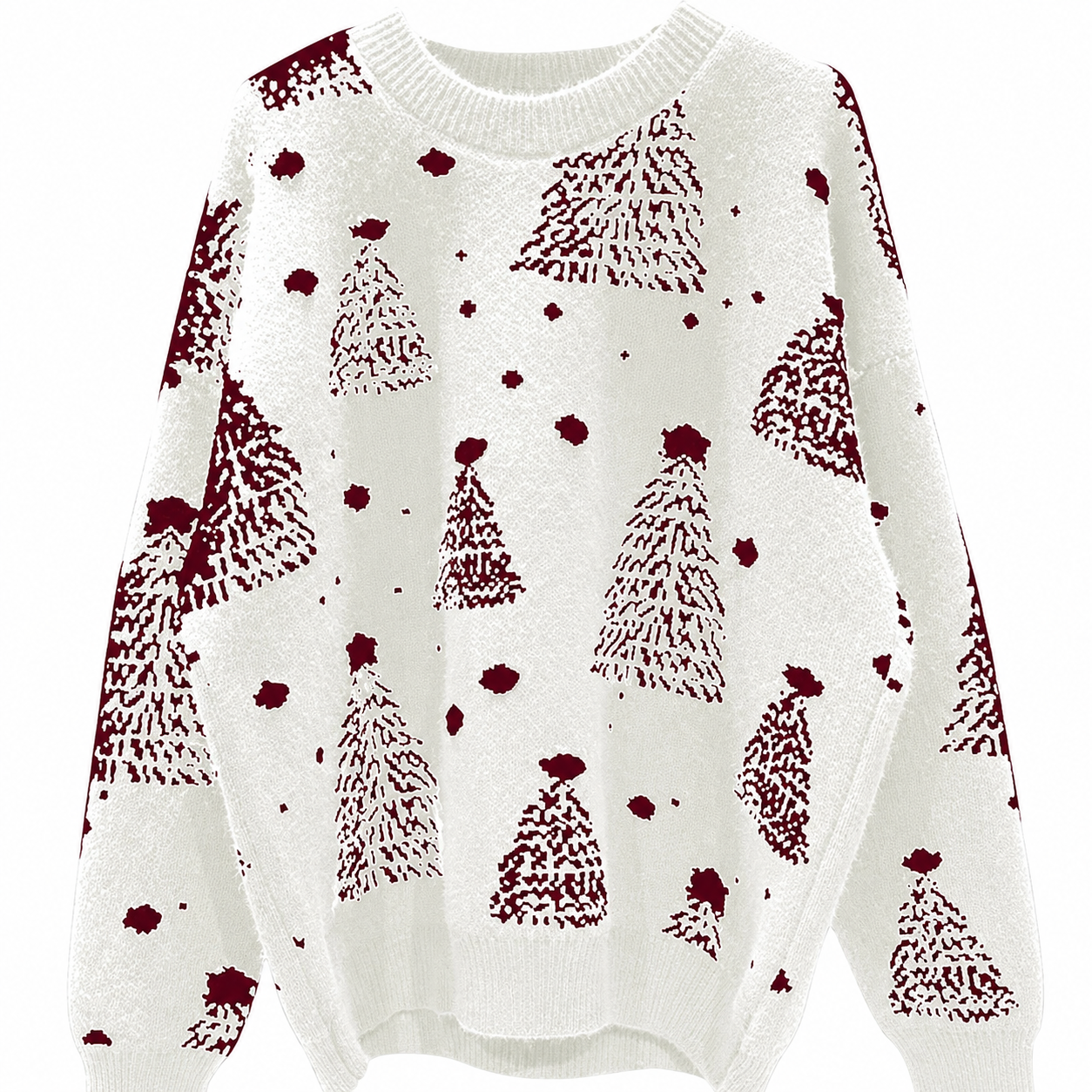 Christmas Graphic Knitted Pullover Sweater for Women
