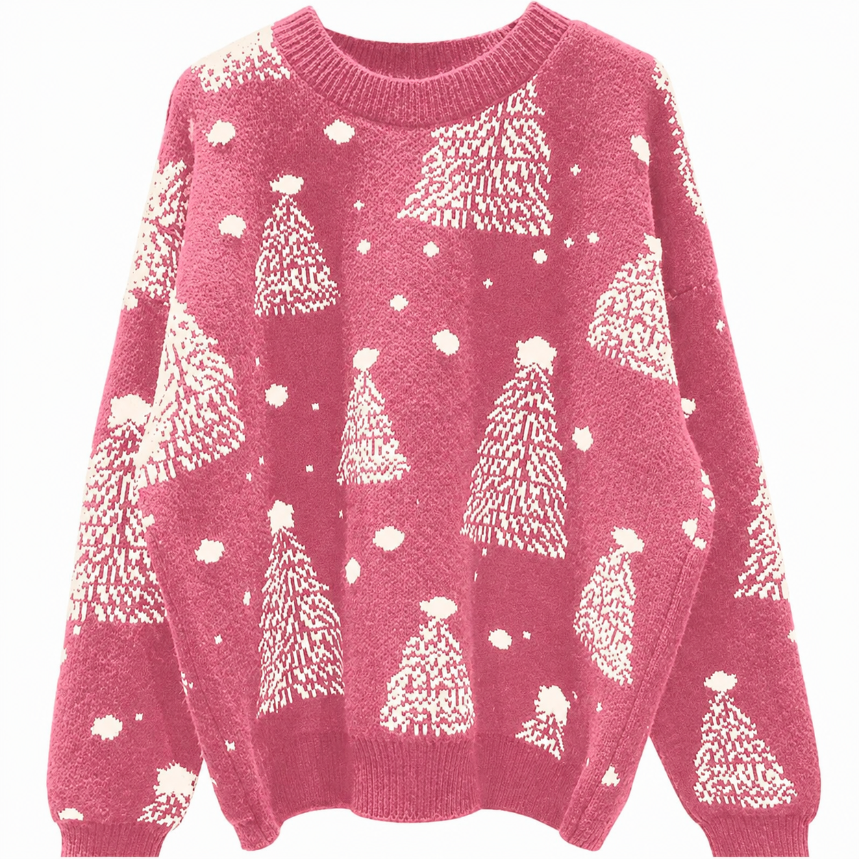 Christmas Graphic Knitted Pullover Sweater for Women