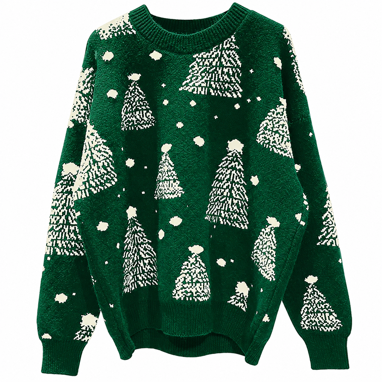 Christmas Graphic Knitted Pullover Sweater for Women