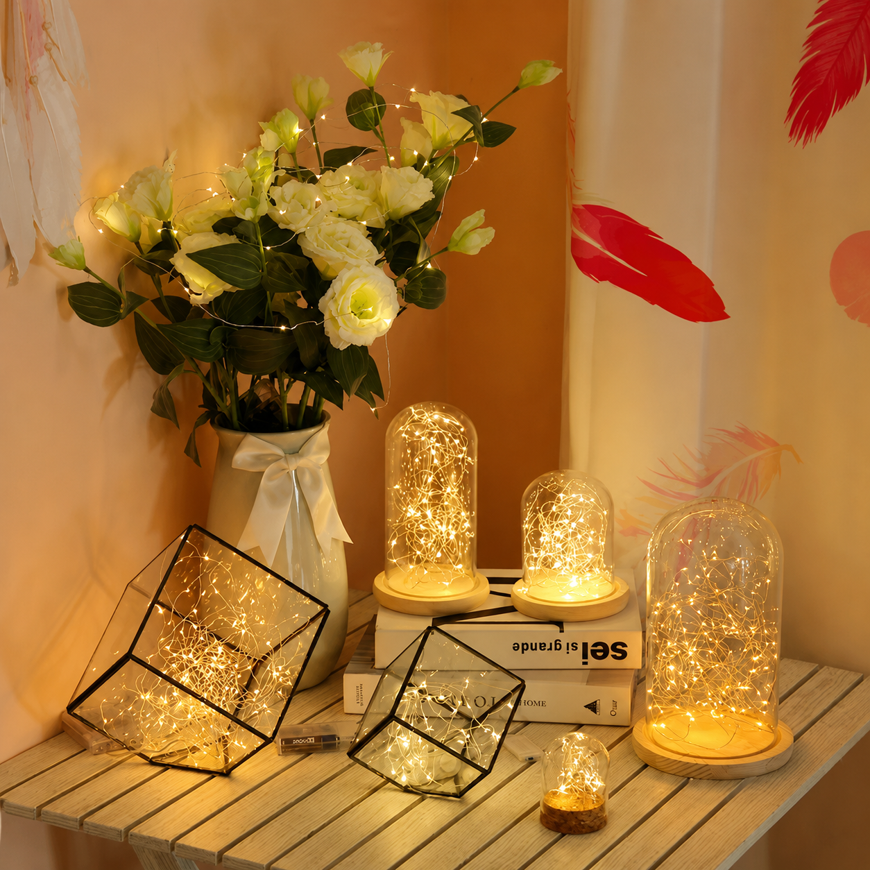 Battery Powered Micro LED String Lights For Christmas Decor