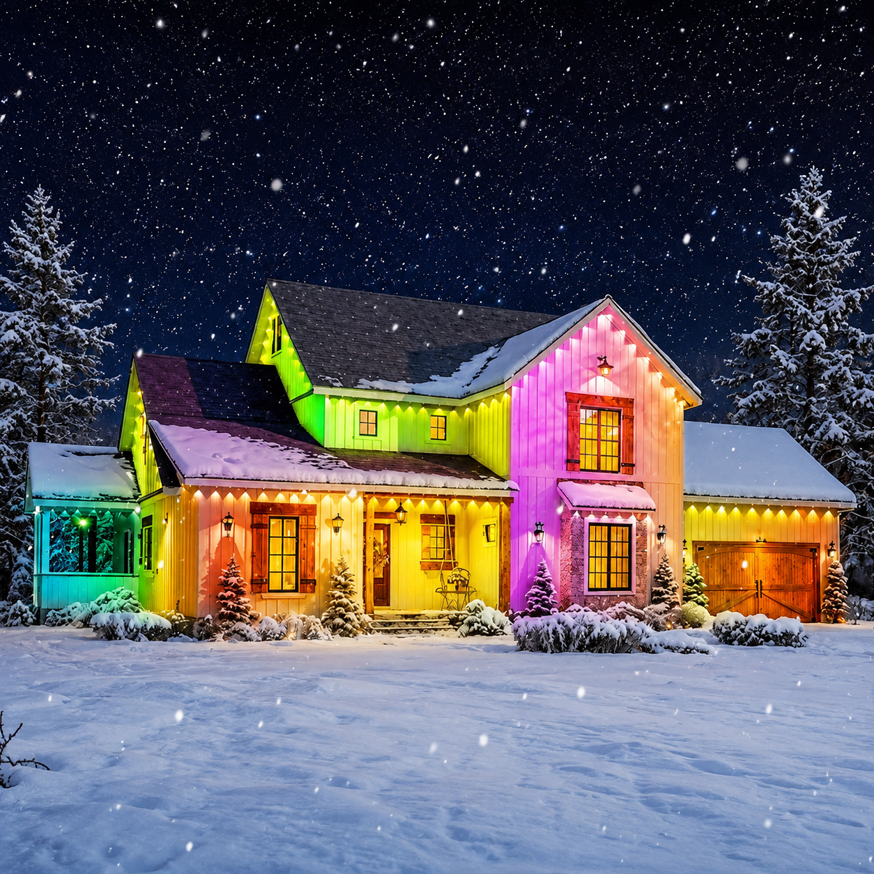 Christmas RGB Eaves Lights With Smart App And Remote Control