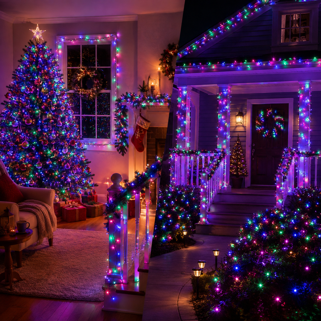 Musical Christmas String Lights For Indoor And Outdoor Decor