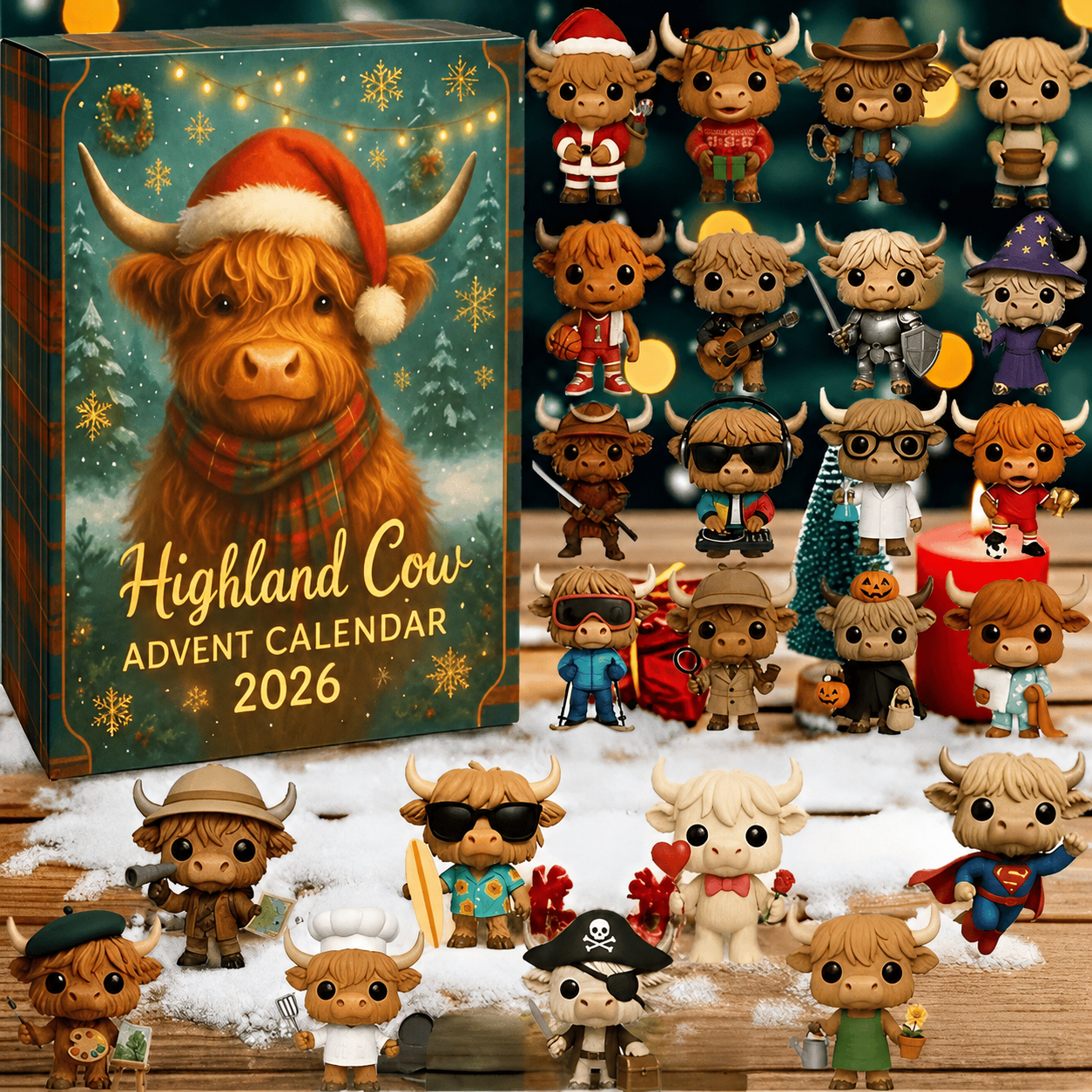 Highland Cow Advent Calendar 2026