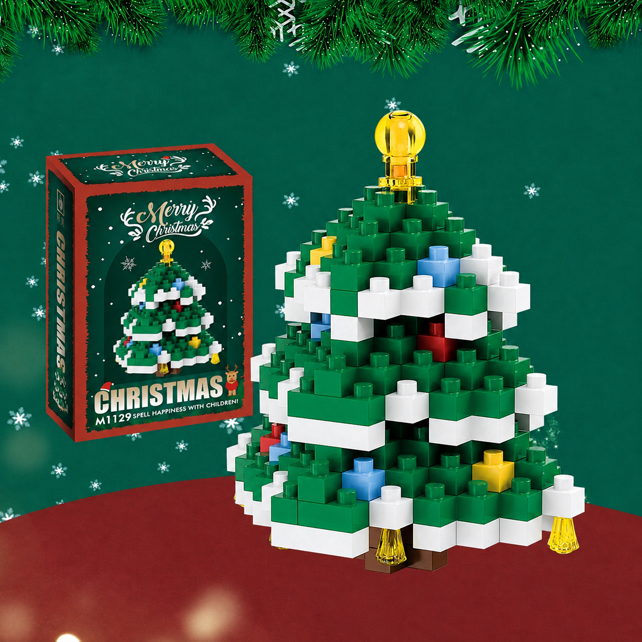 Christmas Micro Mini Building Blocks Set