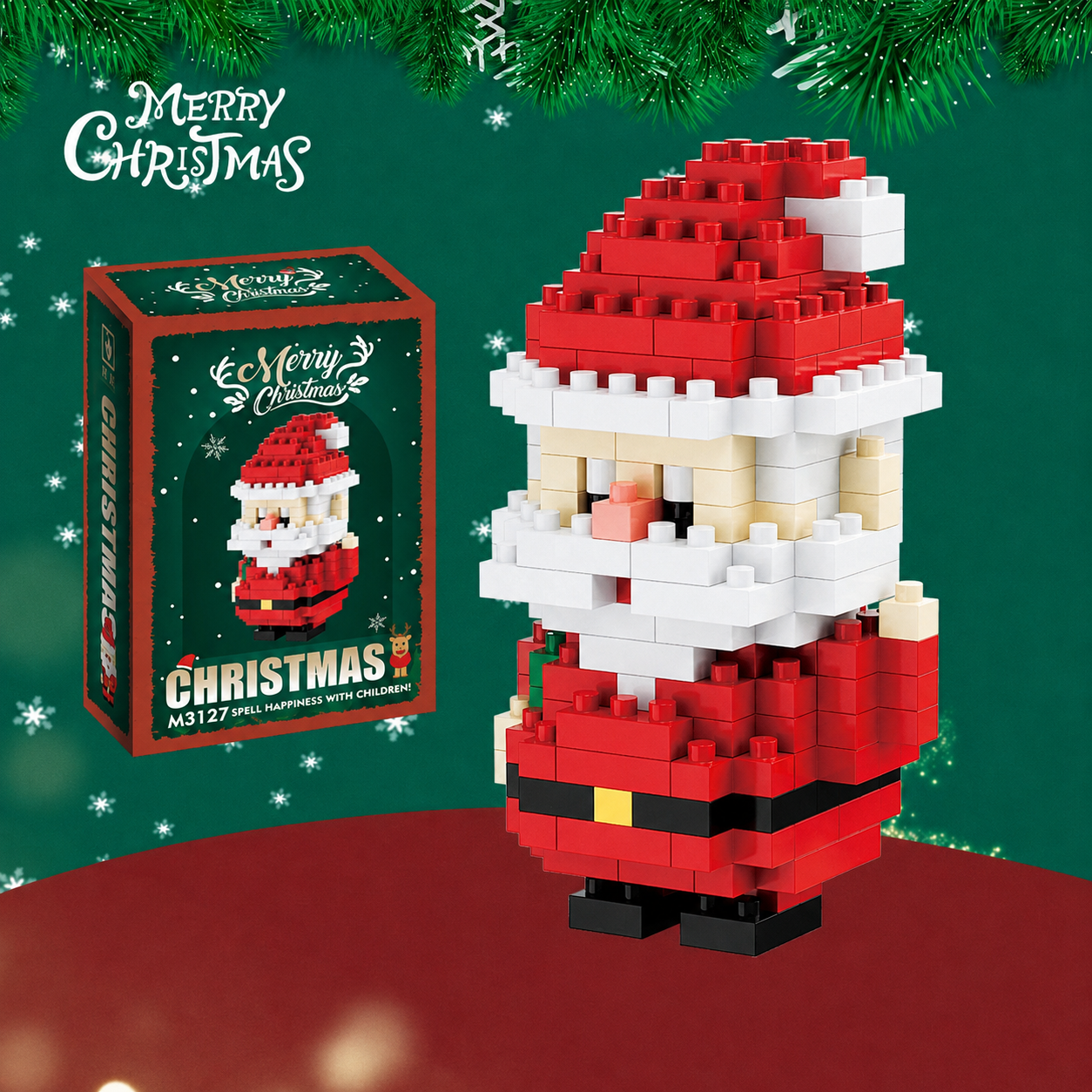 Christmas Micro Mini Building Blocks Set