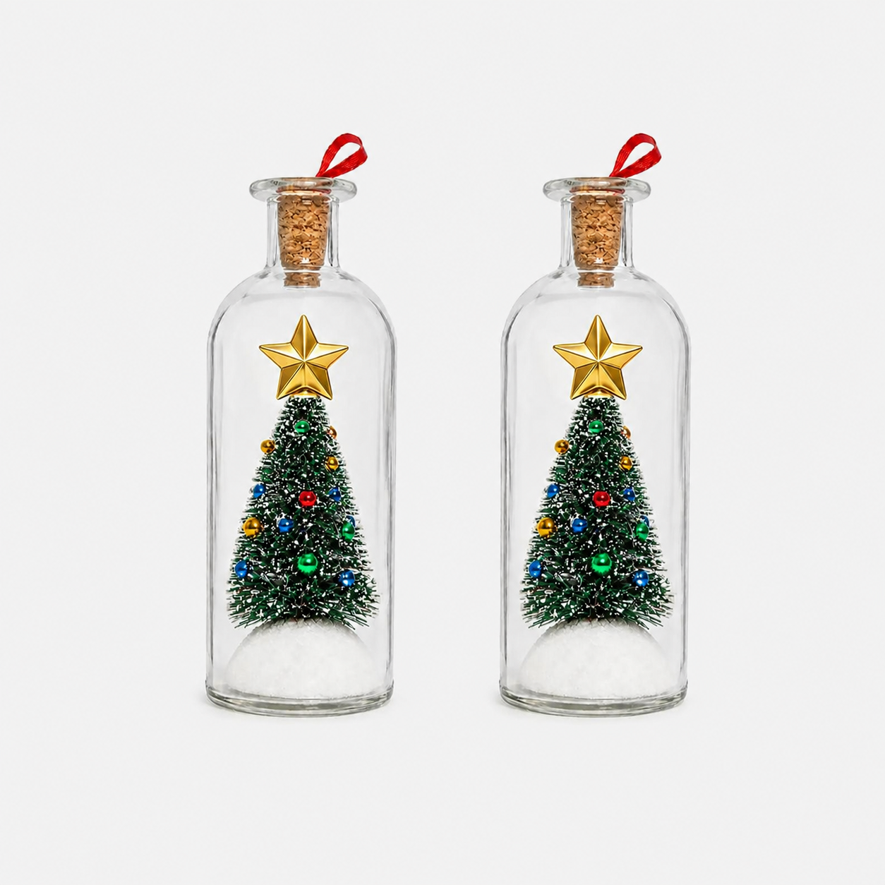 Recordable Christmas Message In A Bottle Ornament With Voice Recording Holiday Keepsake