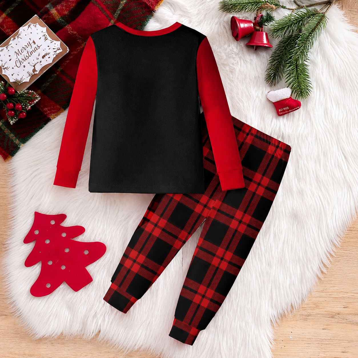 Glow in the Dark Snowman and Snowflake Christmas Pajama Set for Infant Boys