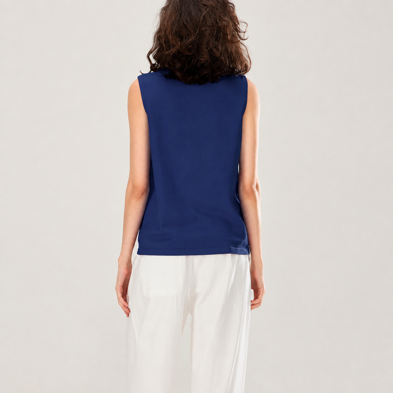 Sleeveless Embroidery Sweater Vest With Button For Women