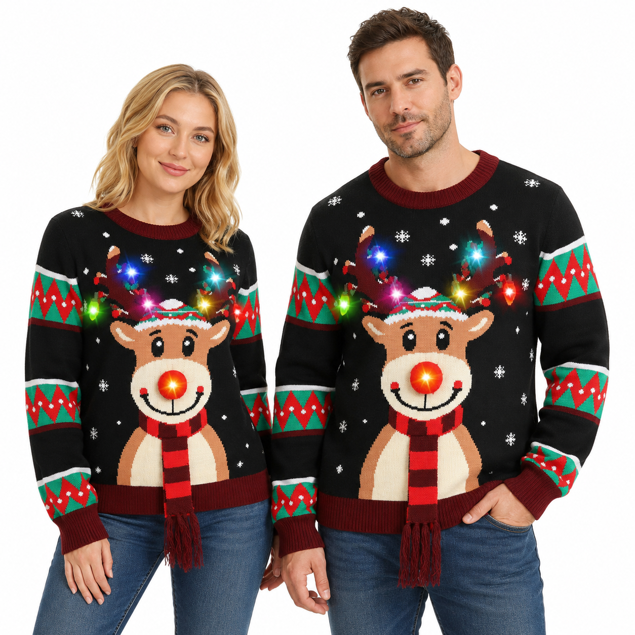 Light Up Christmas Sweater For Men And Women