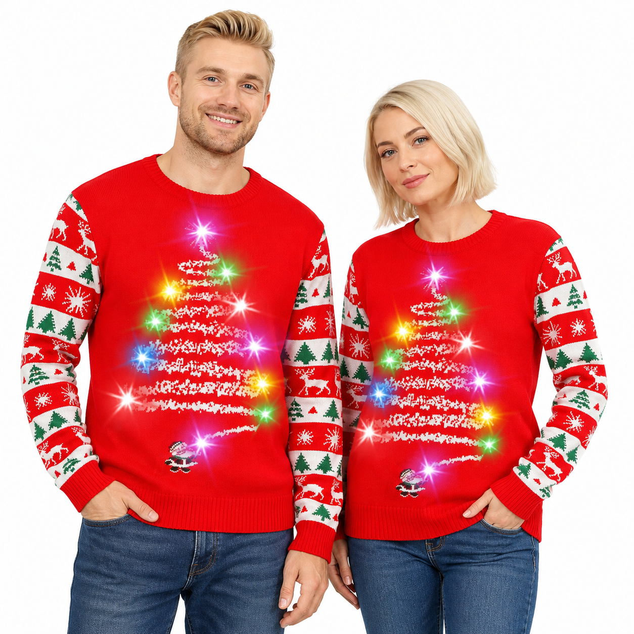 Light Up Christmas Sweater For Men And Women