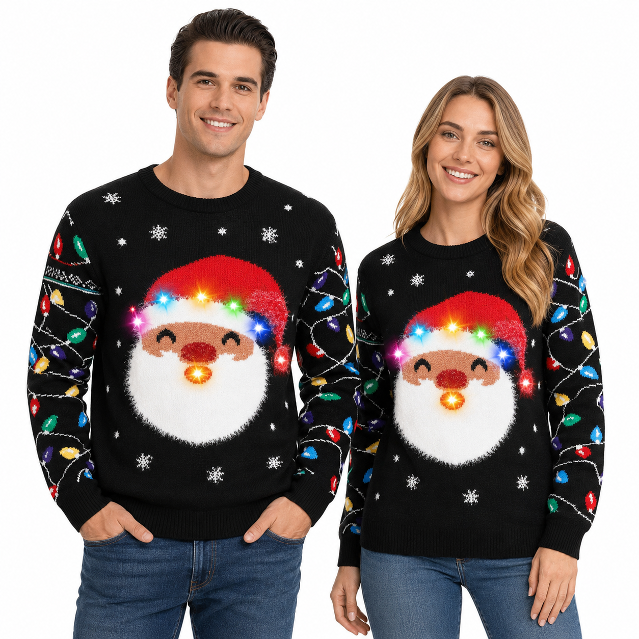 Light Up Christmas Sweater For Men And Women