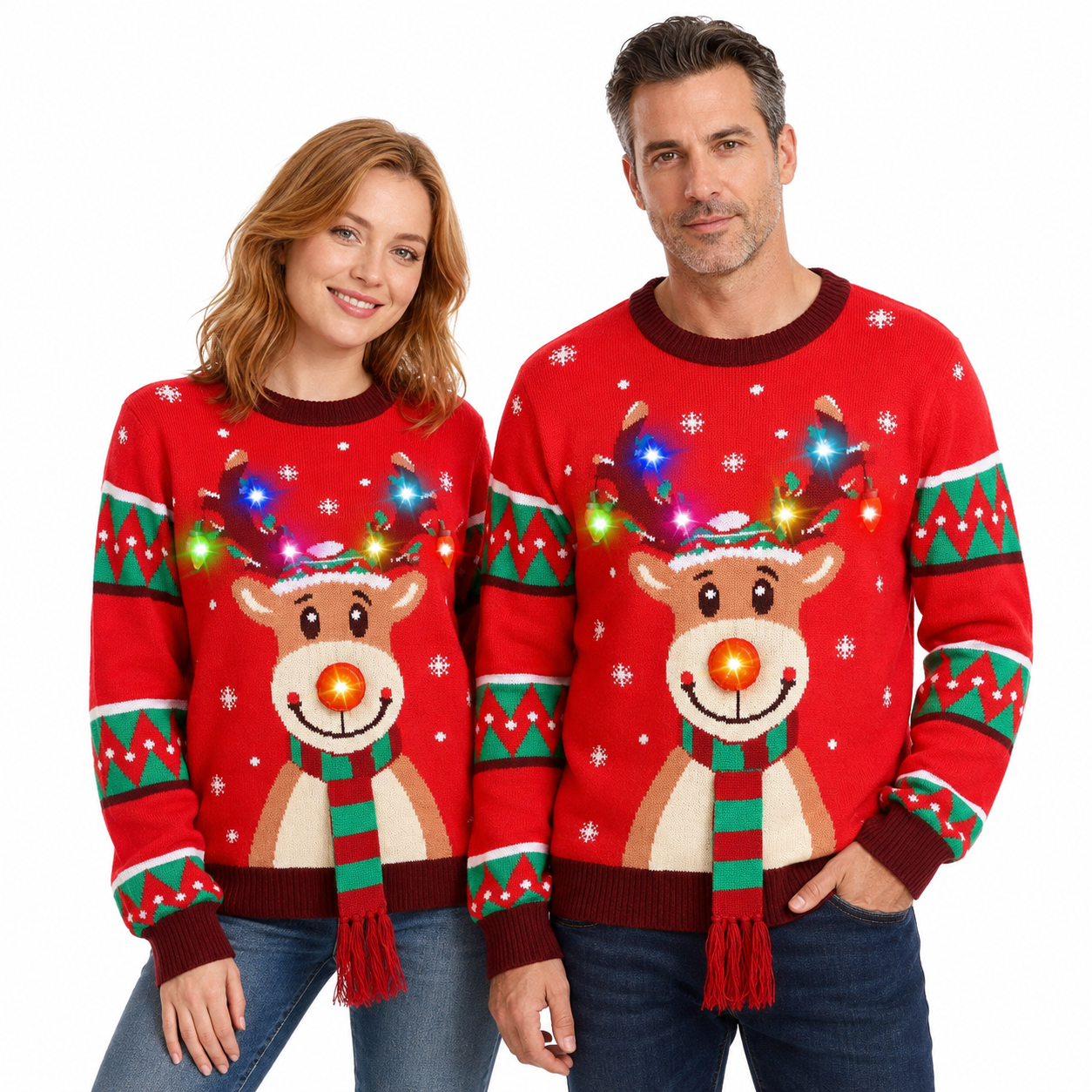 Light Up Christmas Sweater For Men And Women