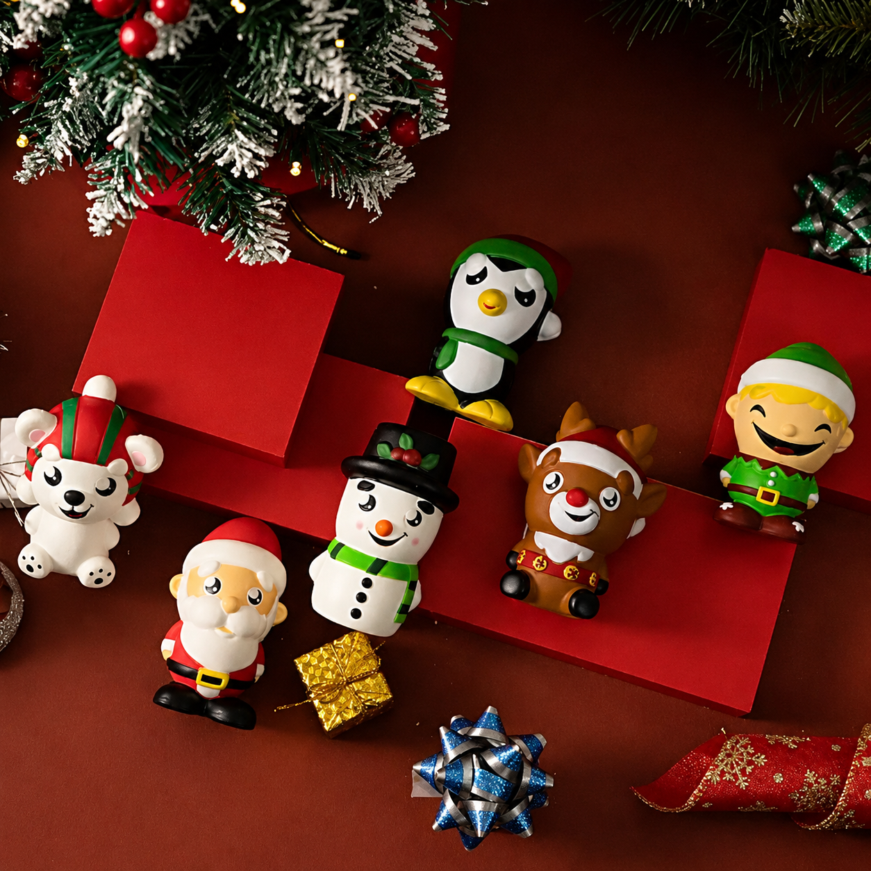 Christmas 6 Pieces Squeeze Toys For Kids