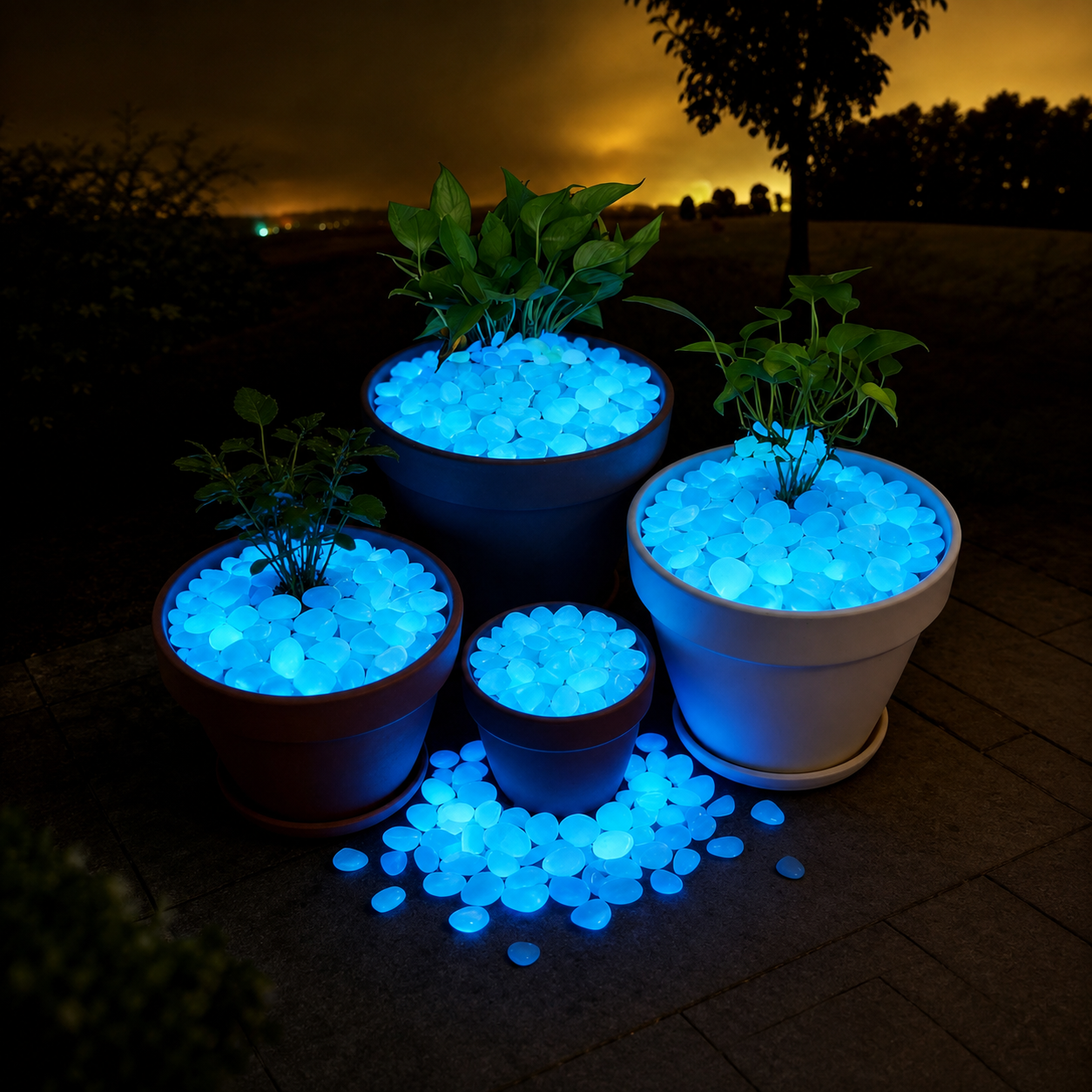 DIY Glow Stones For Fairy Garden And Bonsai Decor