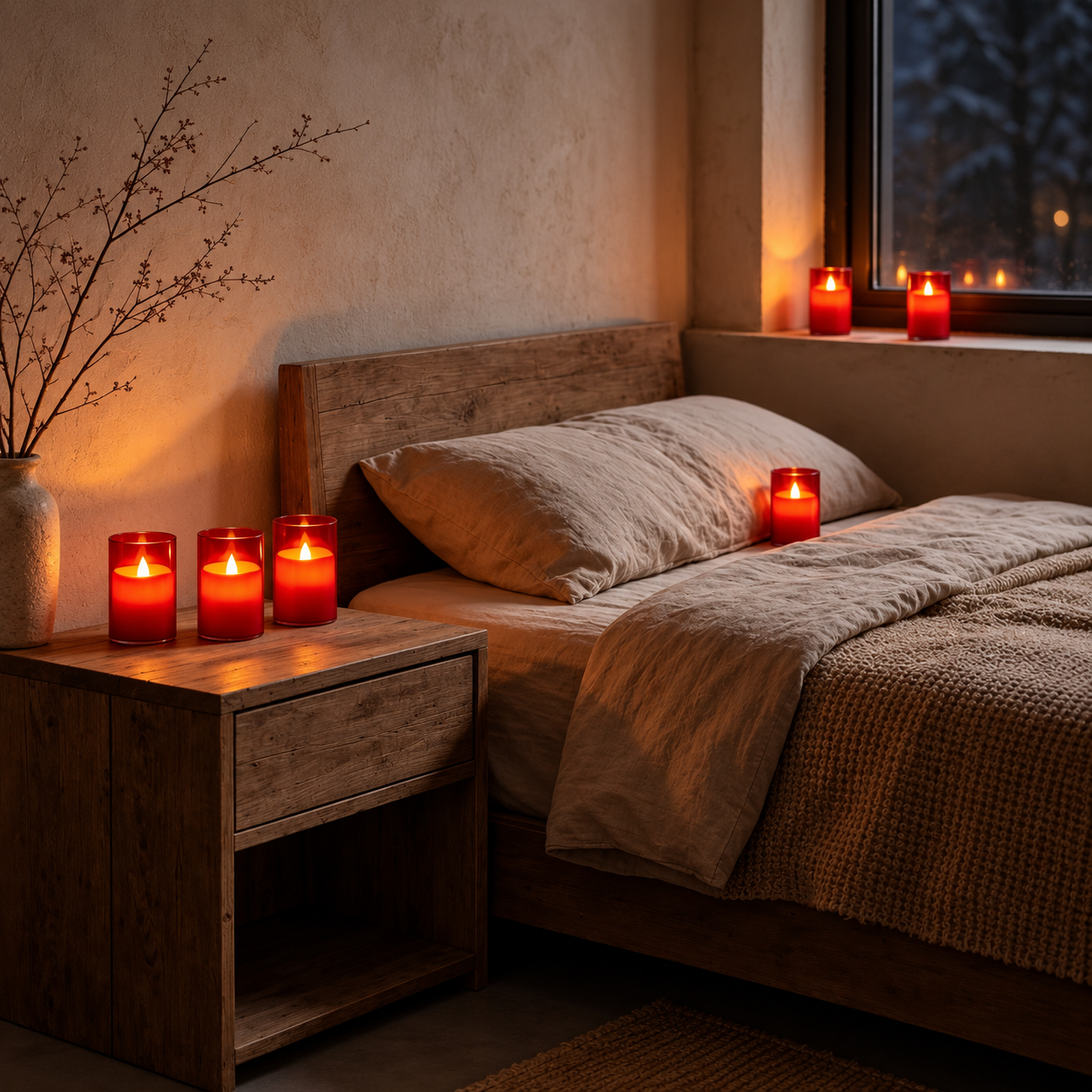 Acrylic LED Tea Lights With Remote Control For Decor