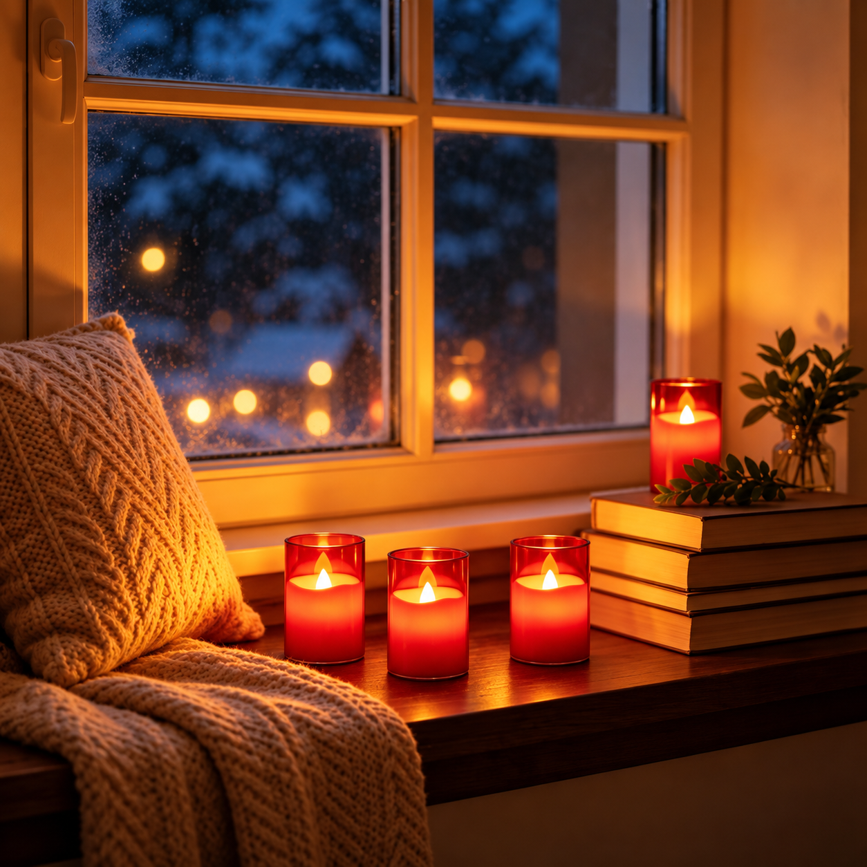 Acrylic LED Tea Lights With Remote Control For Decor