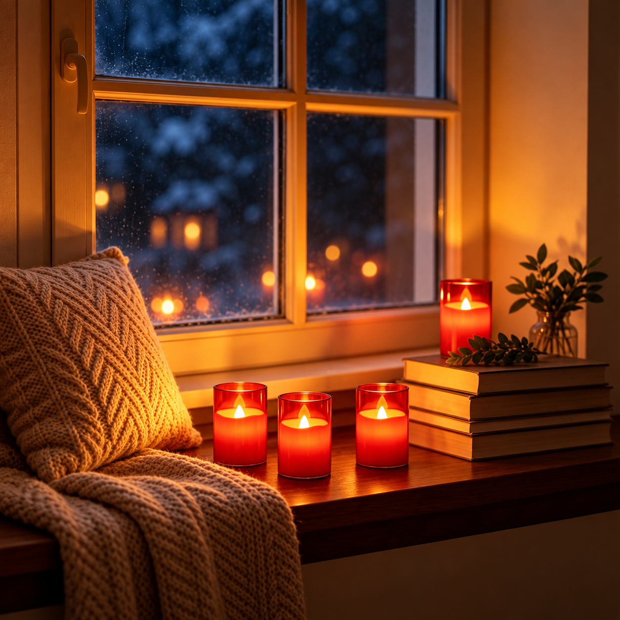 Acrylic LED Tea Lights With Remote Control For Decor