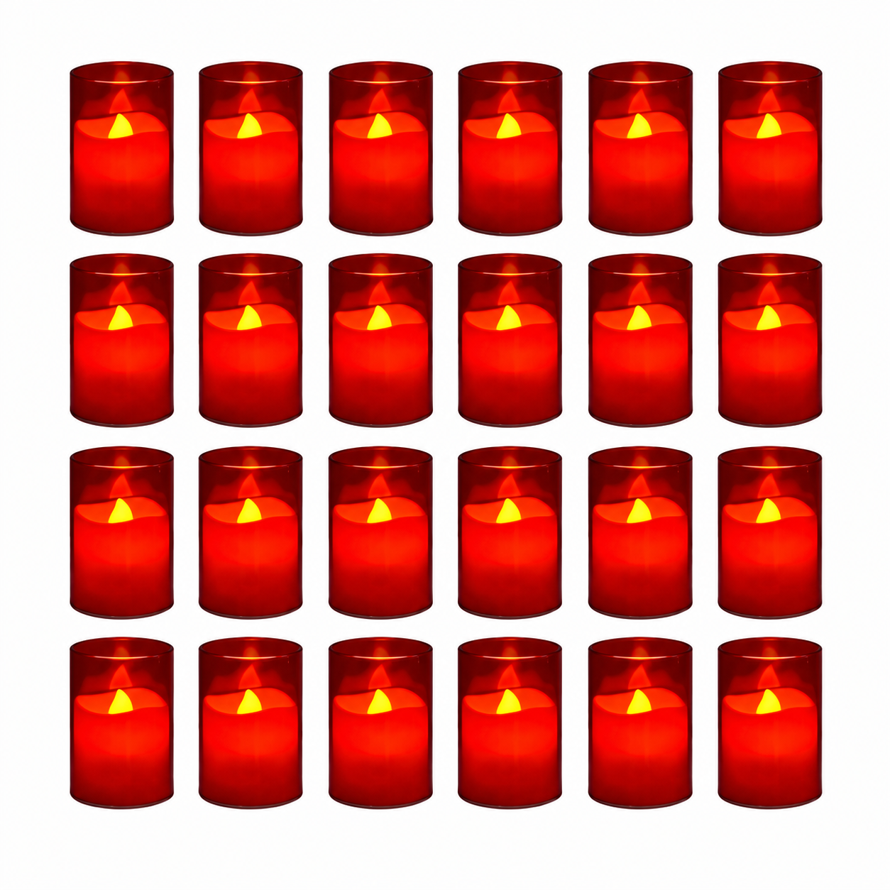 Acrylic LED Tea Lights With Remote Control For Decor