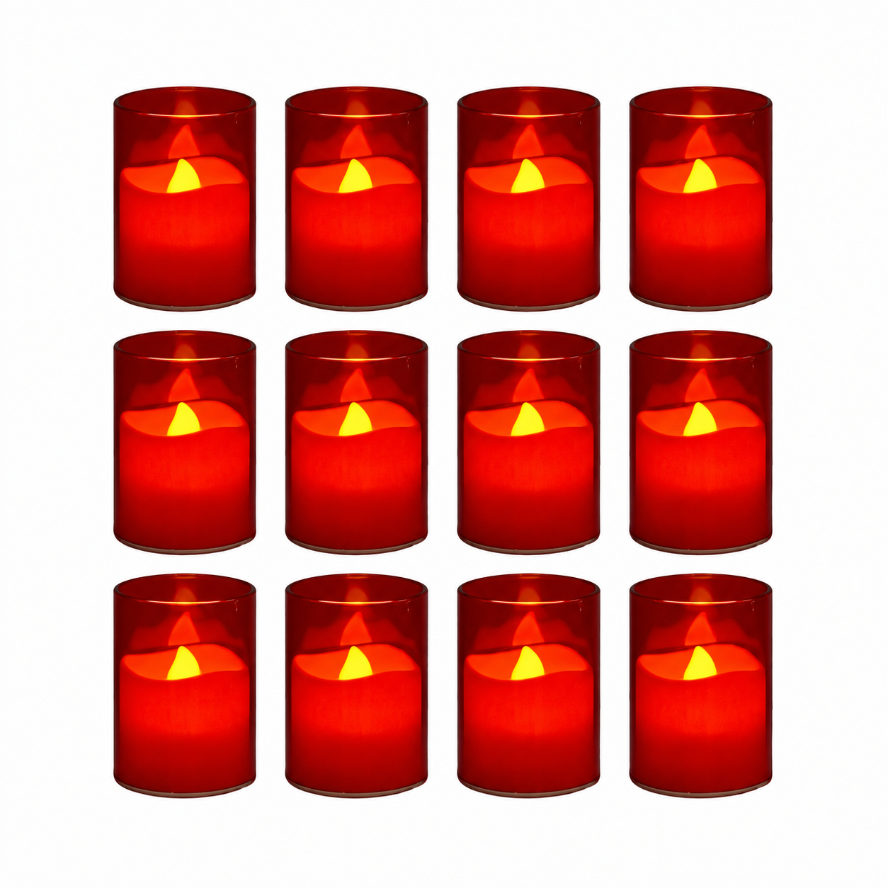 Acrylic LED Tea Lights With Remote Control For Decor