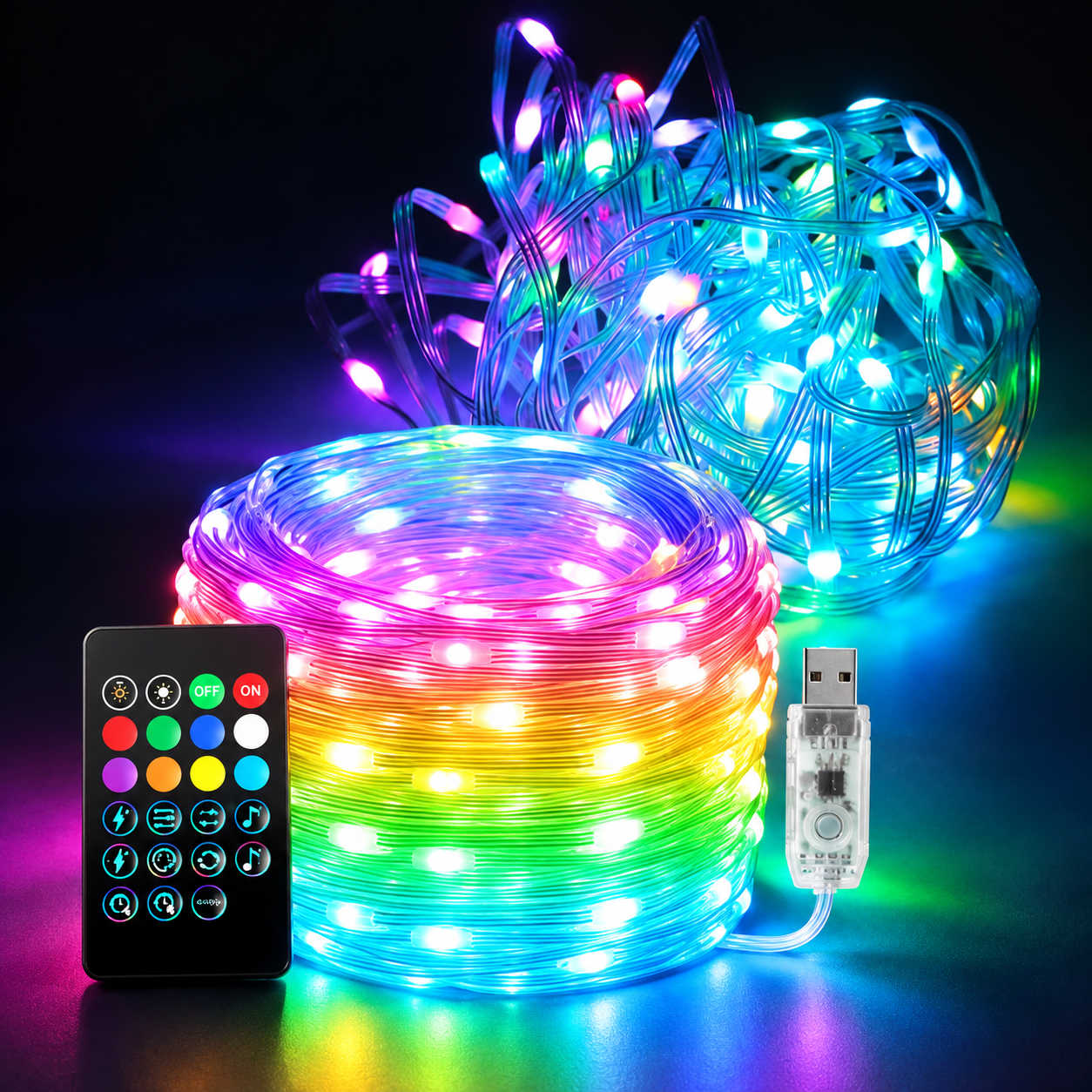 400 LED Smart Curtain String Lights With Programmable Effects