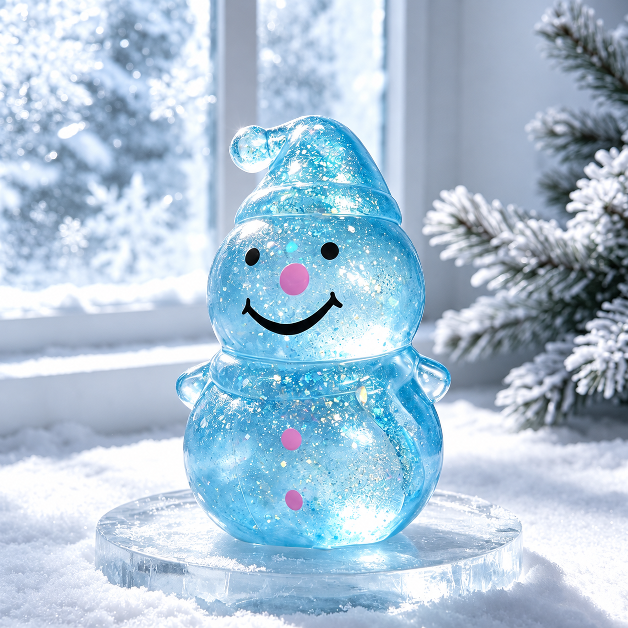 One Piece Christmas Snowman Mochi Squishy Toy For Kids Gift