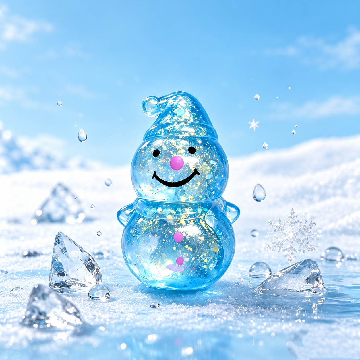 One Piece Christmas Snowman Mochi Squishy Toy For Kids Gift